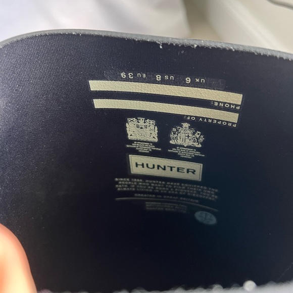 Women’s Tall Hunter Rain Boots size 8 Matte Black - Picture 3 of 10